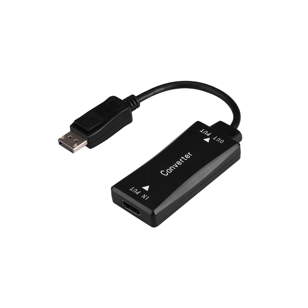 Aktiivinen HDMI-DisplayPort-kaapeli - 4K 30 Hz, 15 cm