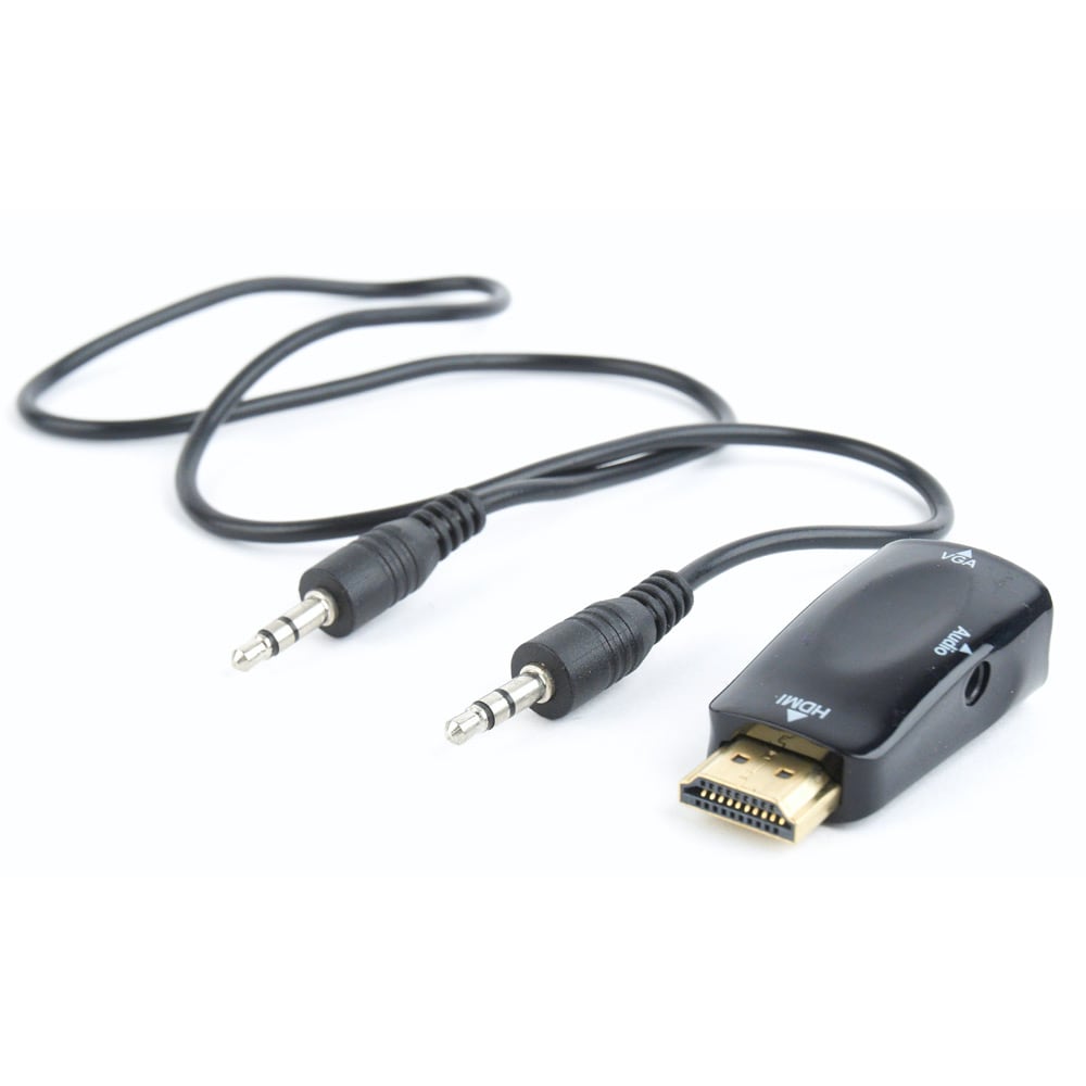 HDMI-VGA-muunnin - 1080p@60Hz, 3,5 mm ääni