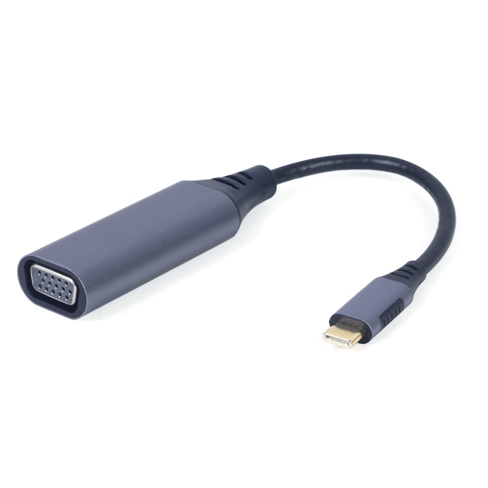 Laadukas USB-C-VGA-kaapeli - 1080p 60Hz, USB-virta