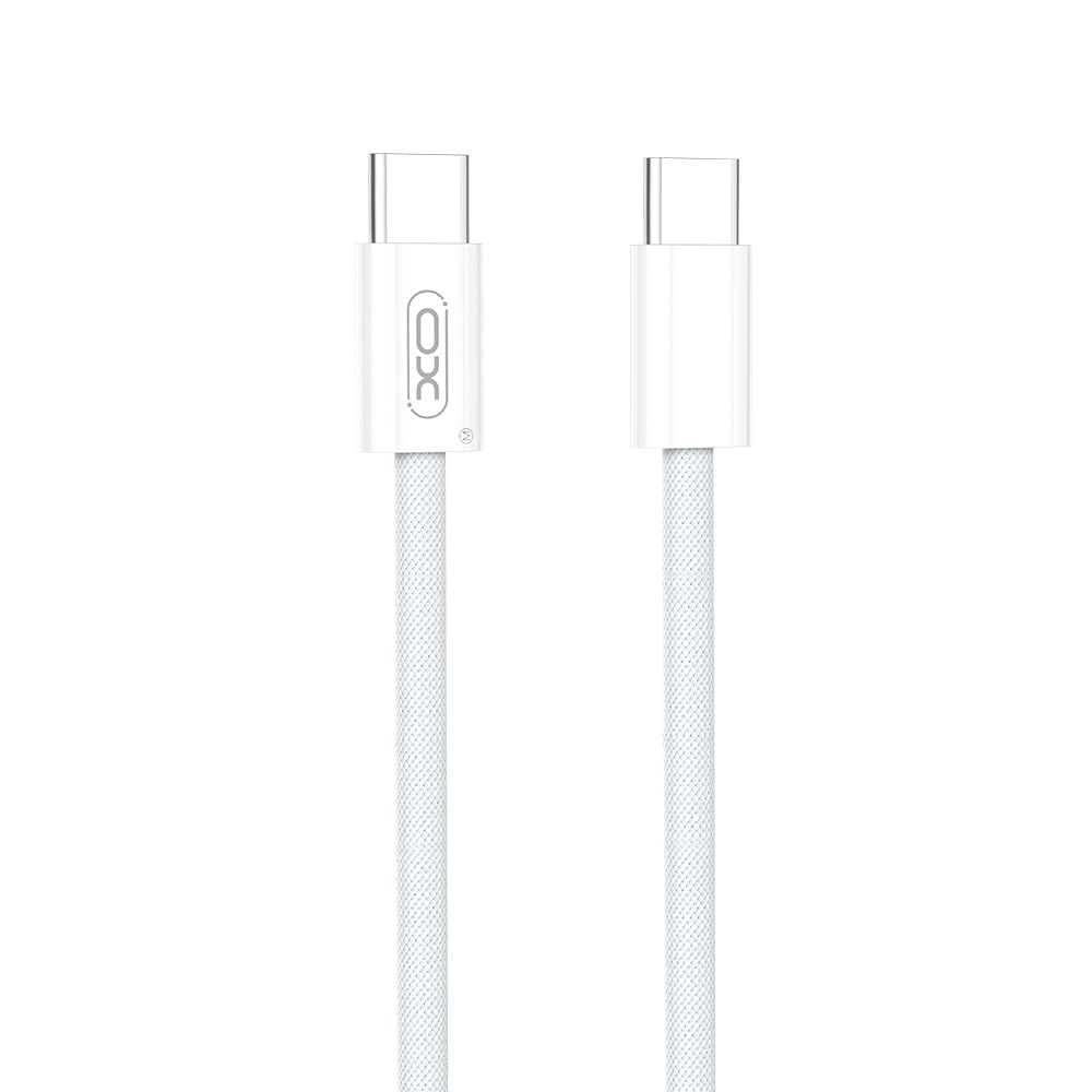 XO USB-C-kaapeli USB-C - USB-C 60 W 1m - Valkoinen Latauskaapeli