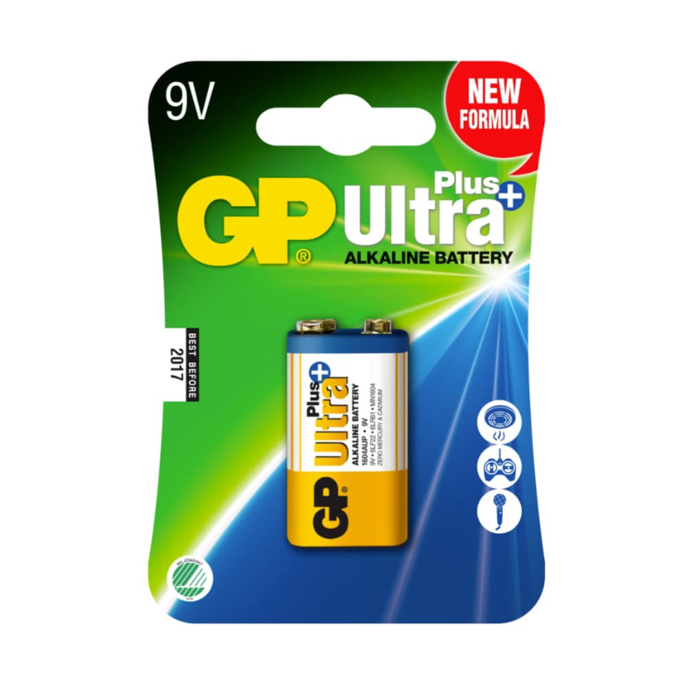 GP Ultra Plus Alkaline 9V 1-pack 1-pack