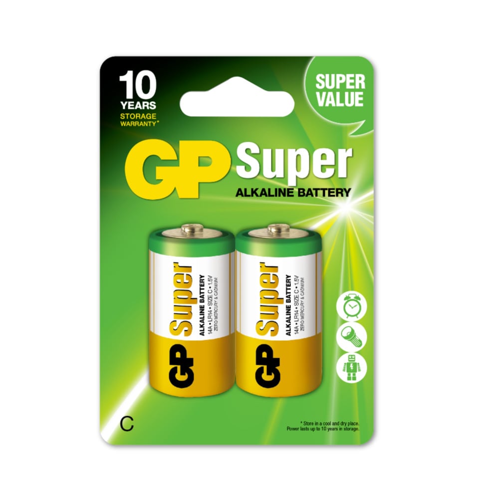 GP Super Alkaline C 2-pack
