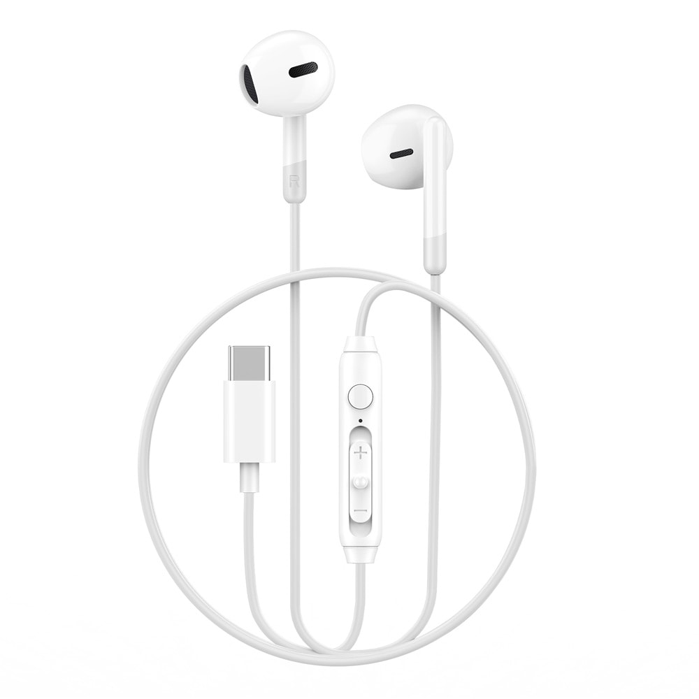 WIWU In-Ear-kuulokkeet USB-C-liittimellä - Valkoinen