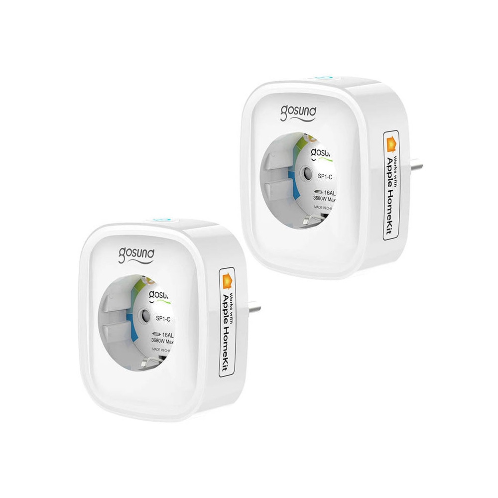 Gosund Wifi Smart Plug 16A HomeKit-yhteensopiva 2-pack 2-pack