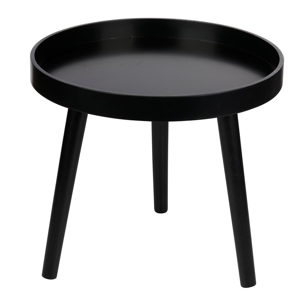 Pyöreä sivupöytä Ø40x36cm - Musta