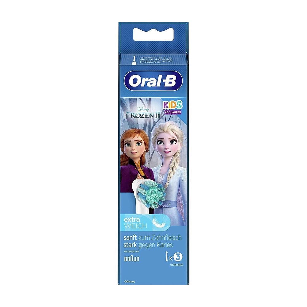 Oral-B Kids Frozen 2 hammasharjan päät, joissa on erittäin pehmeät harjakset - 3-pakkaus