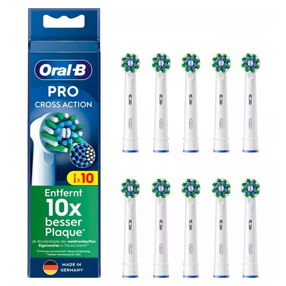 Oral-B Pro CrossAction hammasharjan päät 10-pakkaus