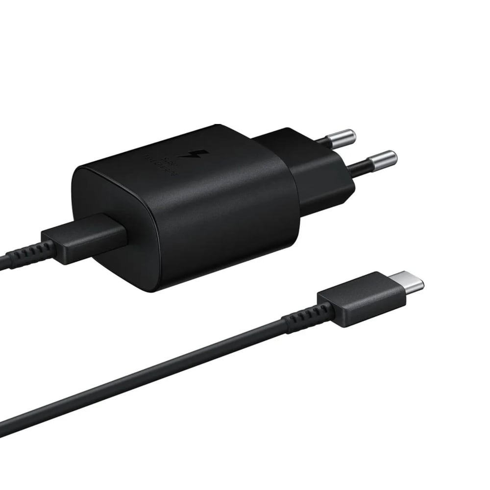 Samsung USB-C-laturi 25W T2510XB ja USB-C-kaapeli - musta