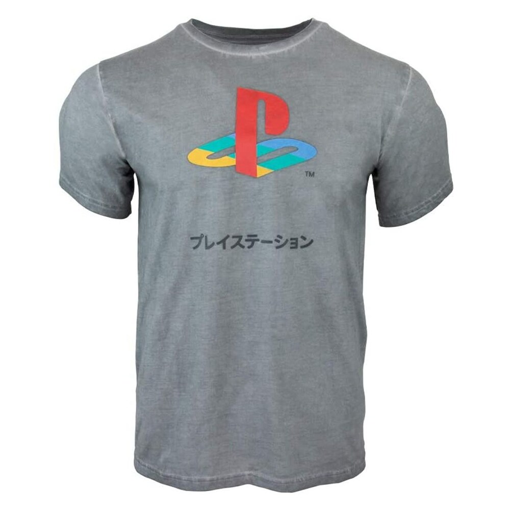 PlayStation T-paita Small - Harmaa