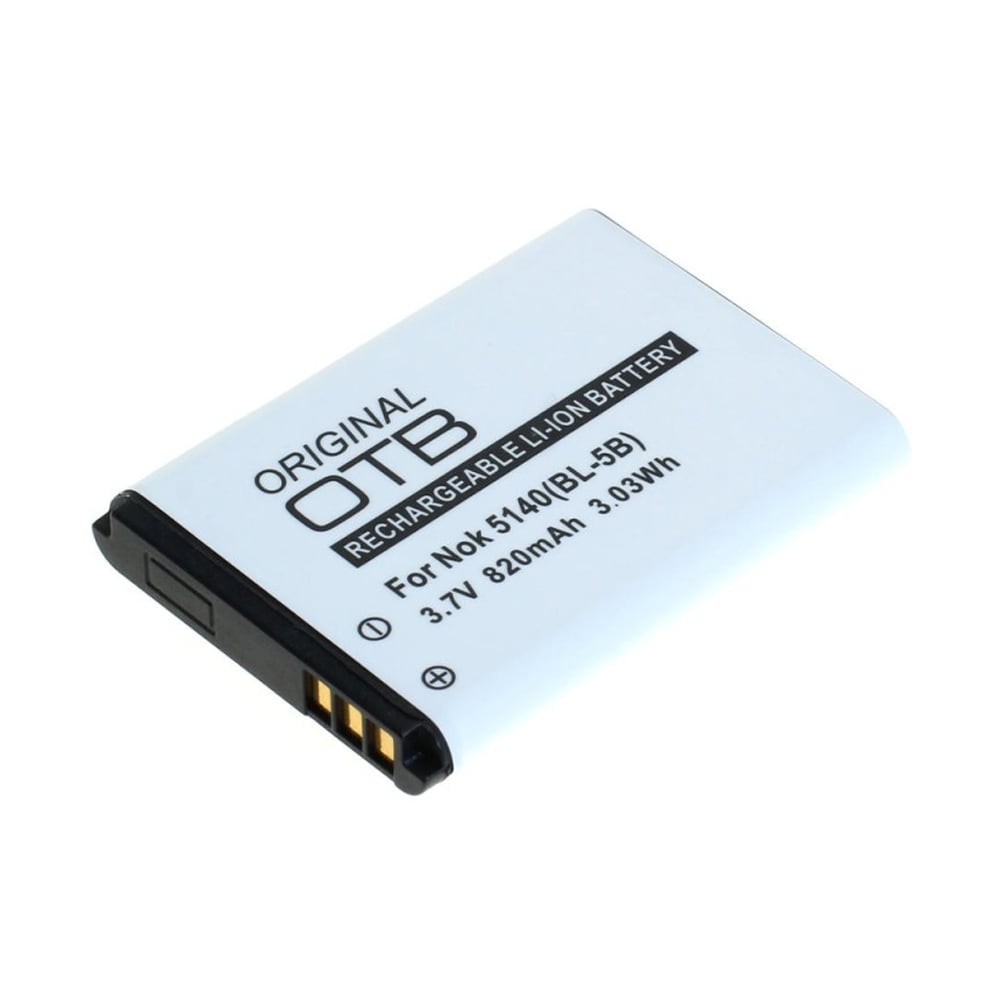 Akku Nokia 5140 / 6020 / 7260 - Li-Ion 820mAh BL-5B:n korvaava akku BL-5B:lle