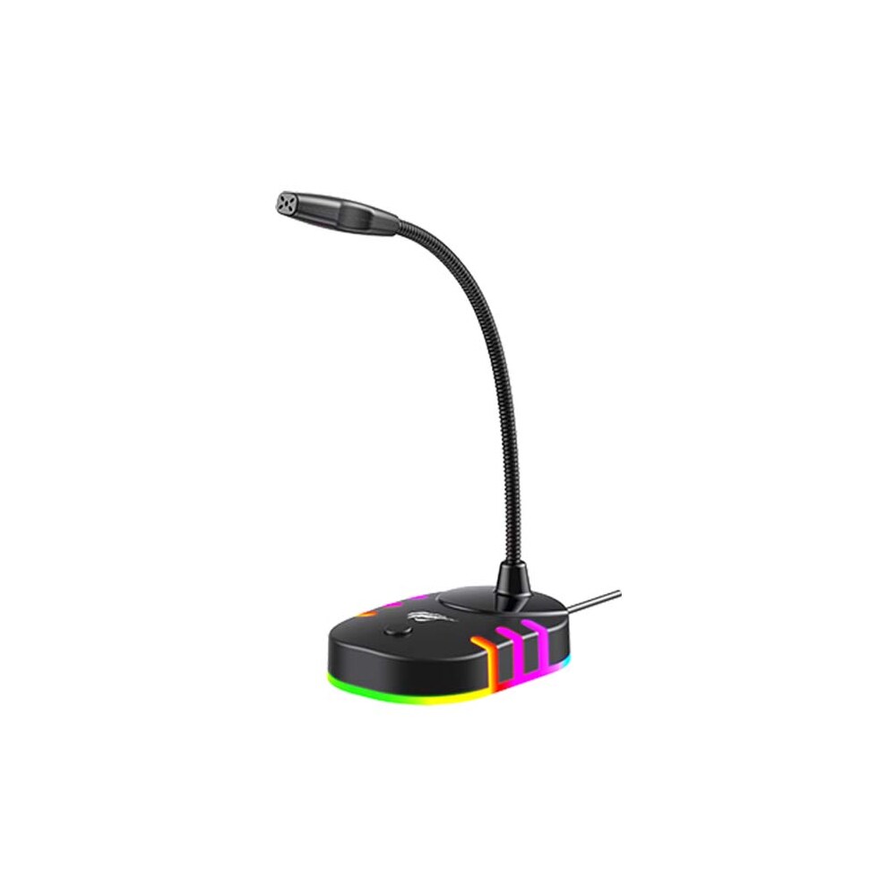 Havit-pelimikrofoni RGB-valaistuksella ja plug & play -yhteydellä