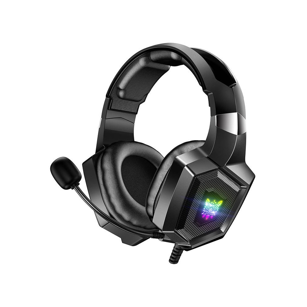 Onikuma K8 Gaming Headset 50mm neodyymimagneetilla ja melua vaimentavalla mikrofonilla - musta