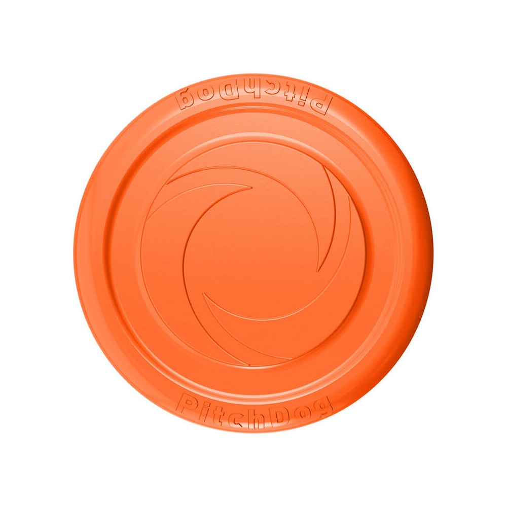 Frisbee koirille 24 cm pehmeästä ja kestävästä materiaalista - Oranssi