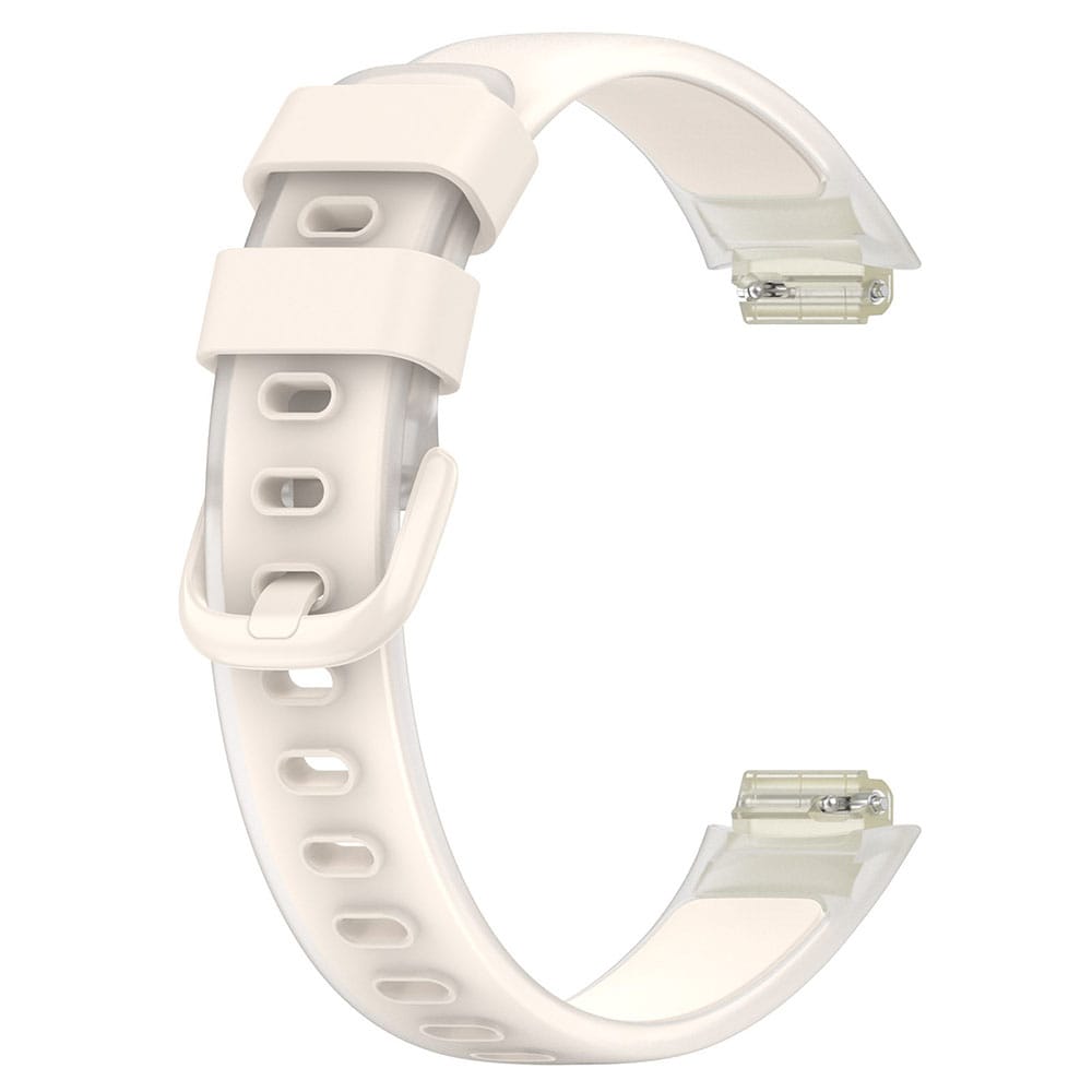 Silikoniranneke Fitbit Inspire 3:lle - Starlight/Clear