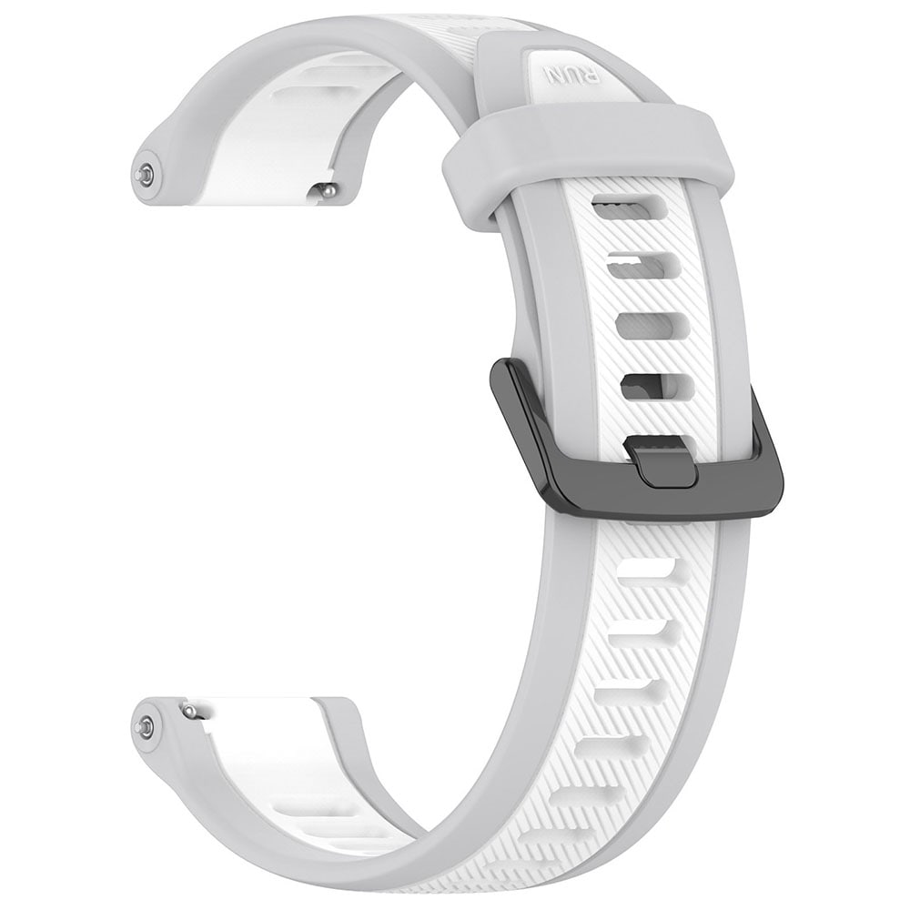 Silikoniranneke Garmin Forerunner 165:lle 22mm - Valkoinen