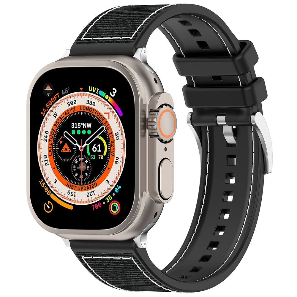 Ranneke Apple Watch Series 9 4244/45/49mm - musta