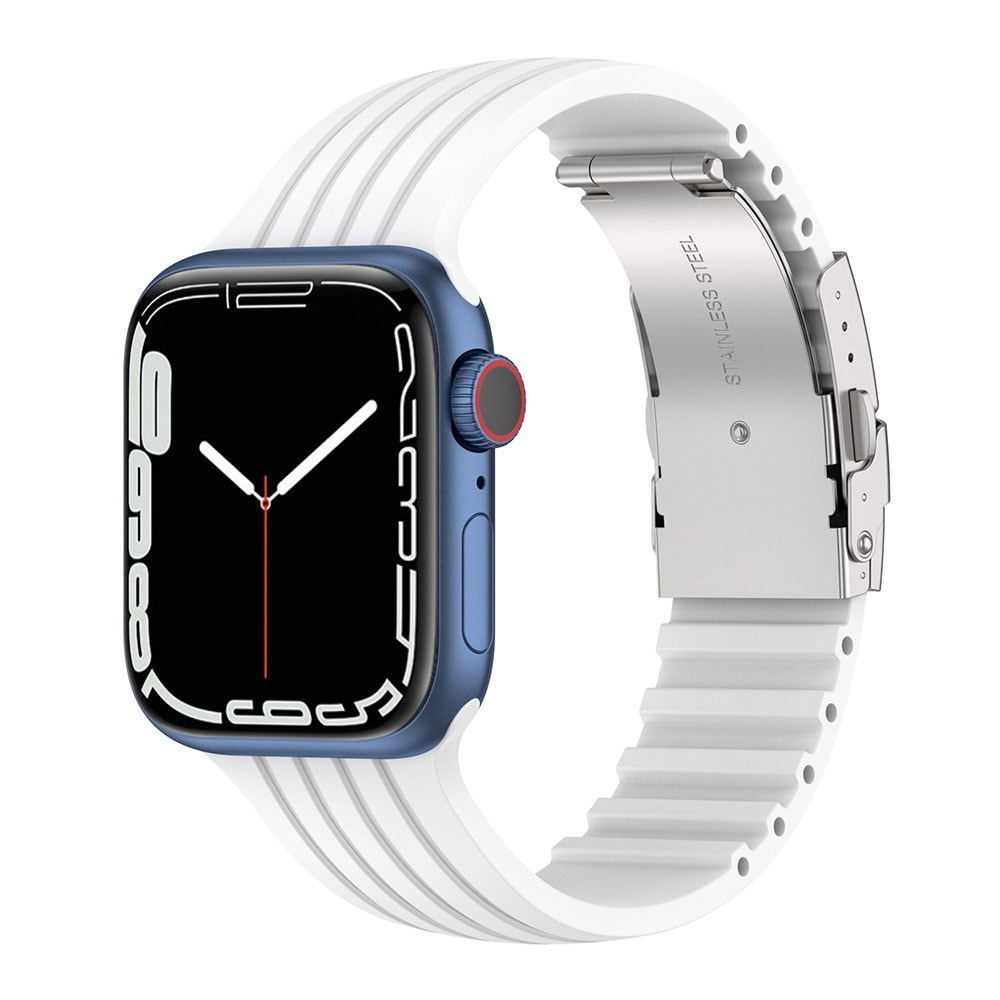 Silikoniranneke Apple Watch 38 / 40 / 41mm - Valkoinen