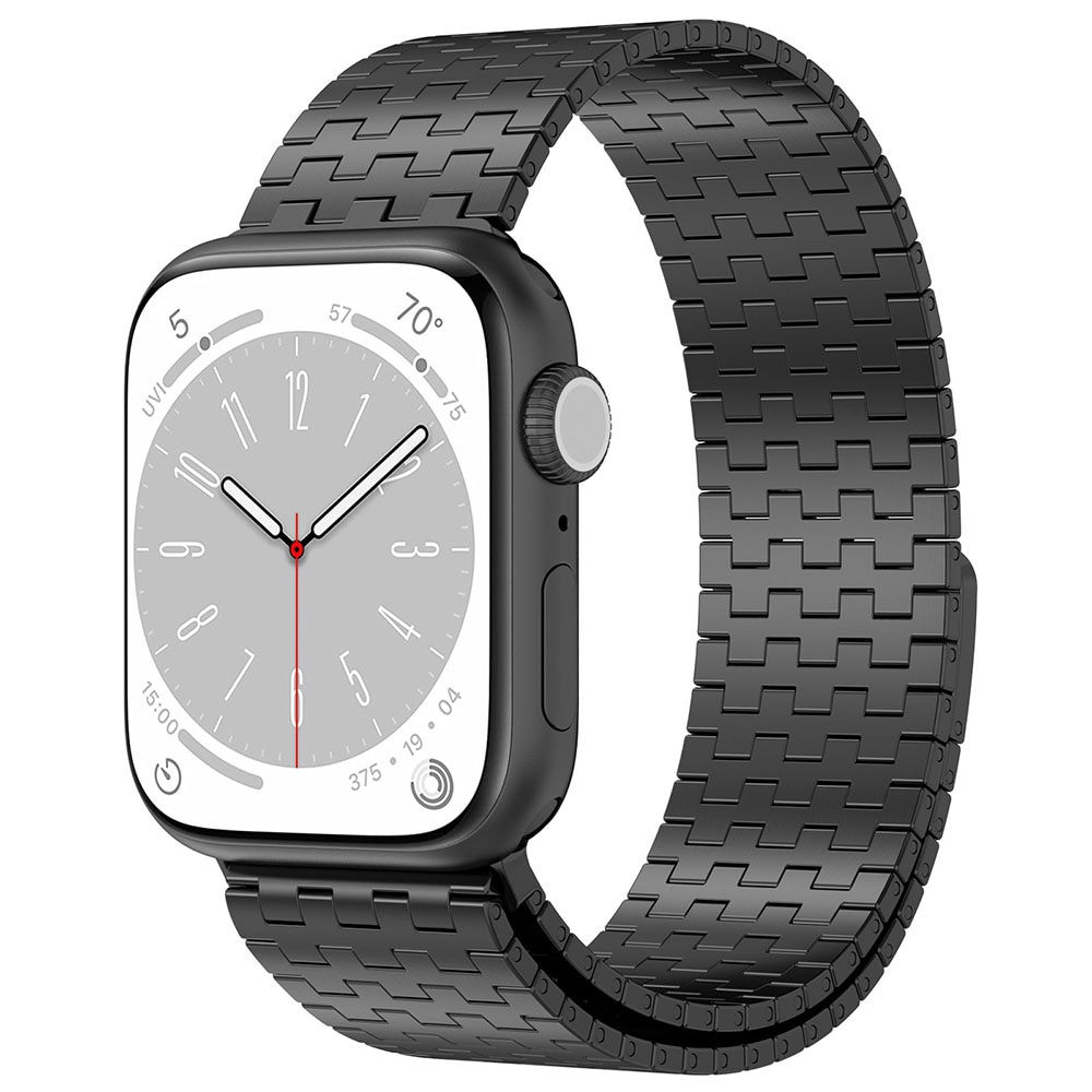 Metallinen ranneke magneetilla Apple Watch 38 / 40 / 41mm - Musta - Apple Watch 38 / 40 / 41mm - musta