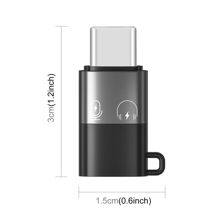 USB-sovitin USB-C Lightningiin