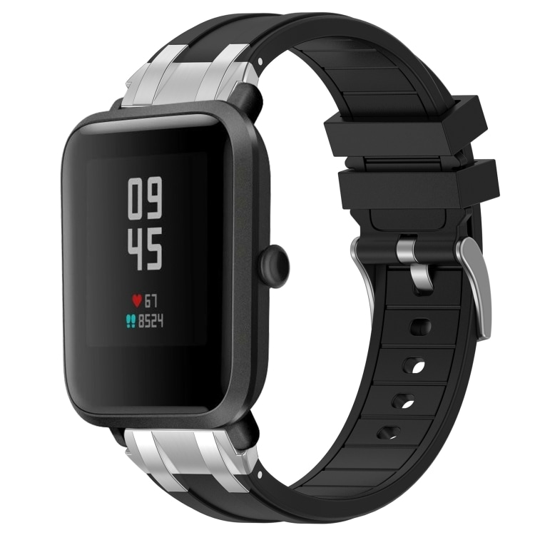 Silikoniranneke Amazfit Watch Bip 5 22mm - musta - musta