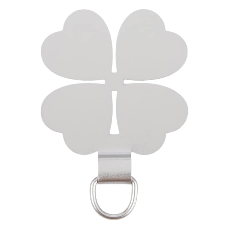 Silmukka kännykän hihnalle / kännykkäketjulle - Four Leaf Clover Silver