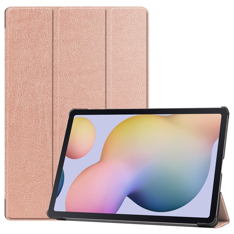 Kolminkertainen kotelo jalustalla Samsung Galaxy Tab S8+ / Tab S8 Plus / Tab S7 FE / Tab S7+ - RoseGold - RoseGold