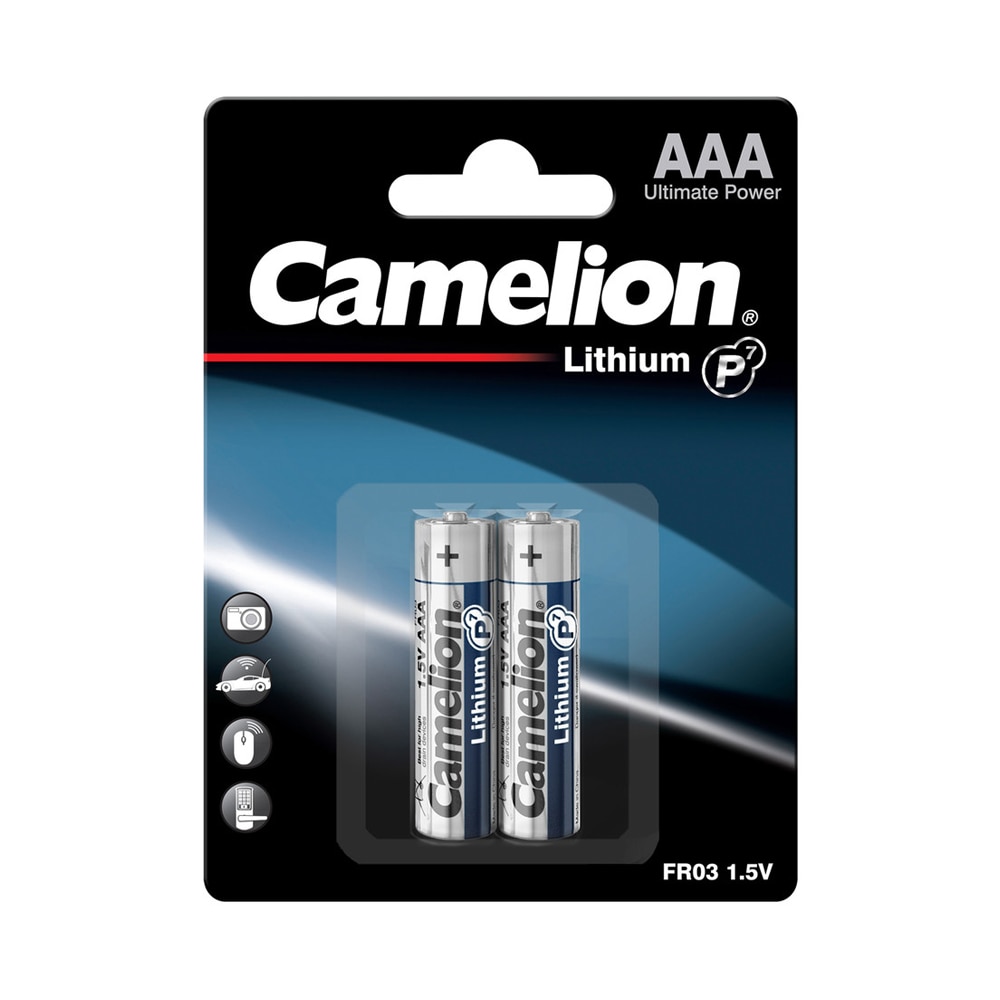 Camelion Lithium AAA paristo, kapasiteetti 1.5V - 2-pack - 2-pack