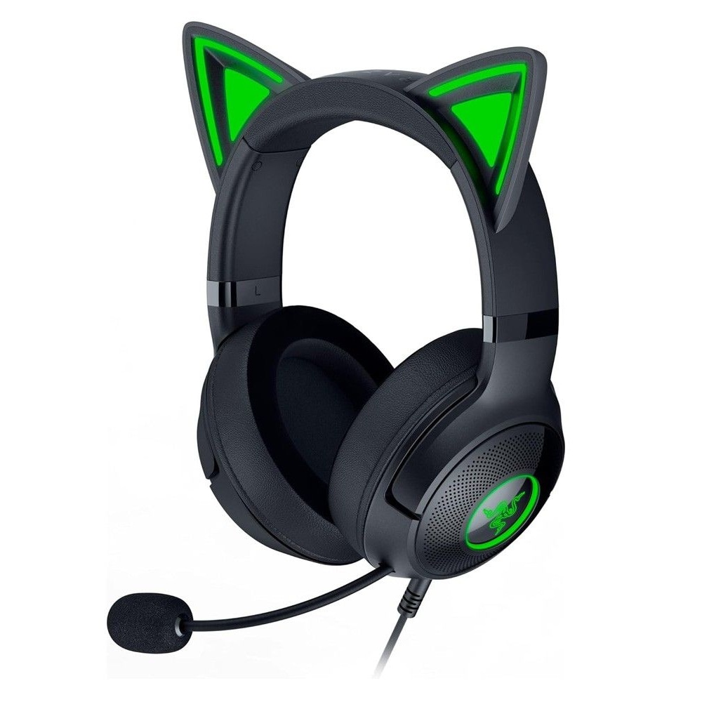 Razer Kraken Kitty V2 -pelikuulokkeet RGB:llä ja kissakorvilla varustettuna