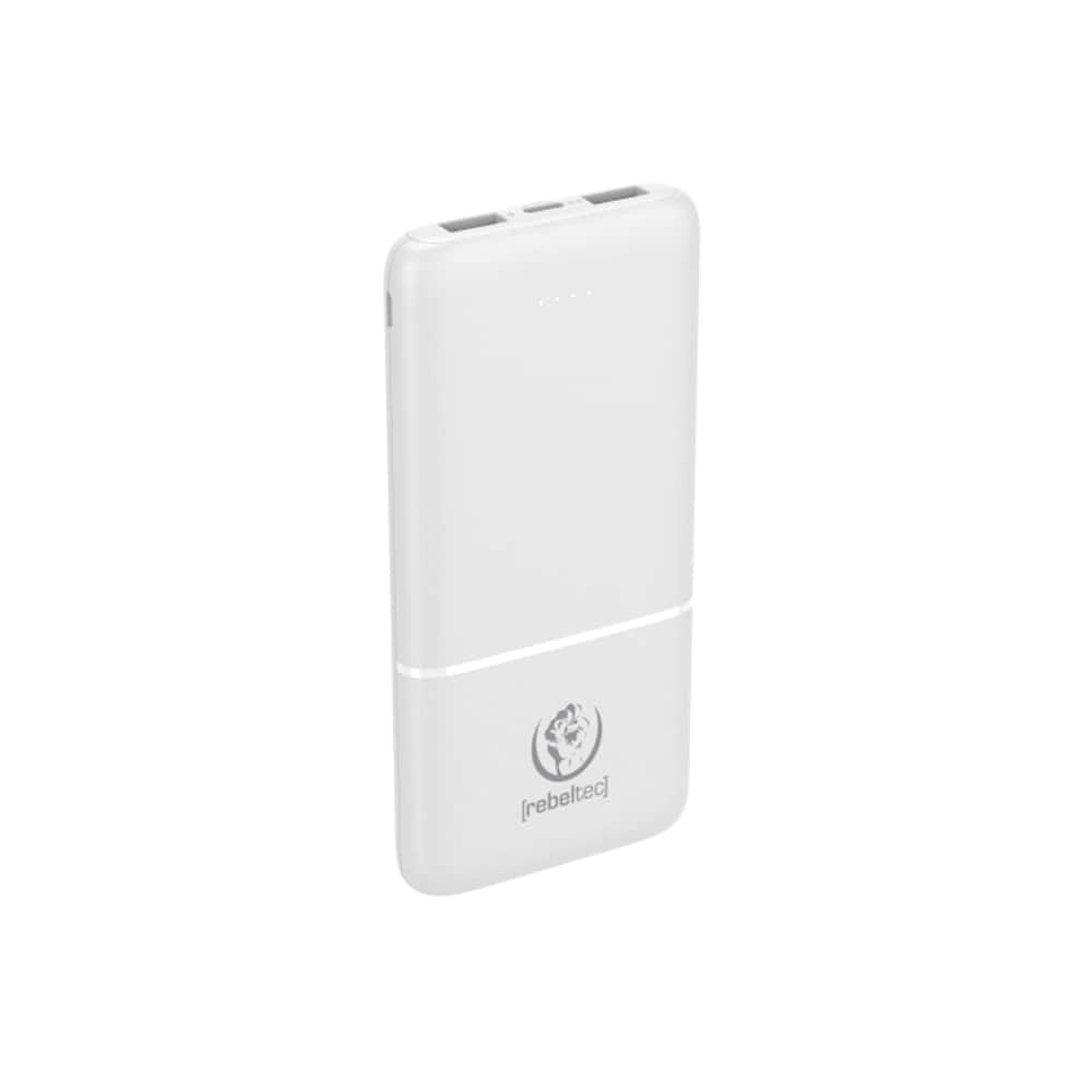 Rebeltec P10 Powerbank 10000mAh - Valkoinen