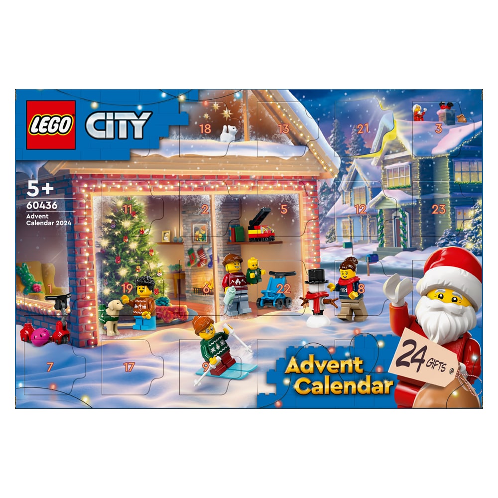 LEGO City 2024 Adventtikalenteri, jossa on 24 rakennettavaa yllätystä