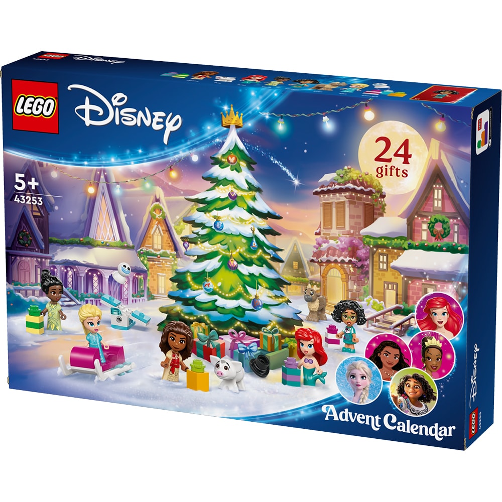 LEGO Disney 2024 Adventtikalenteri, jossa on 24 taianomaista rakennettavaa yllätystä