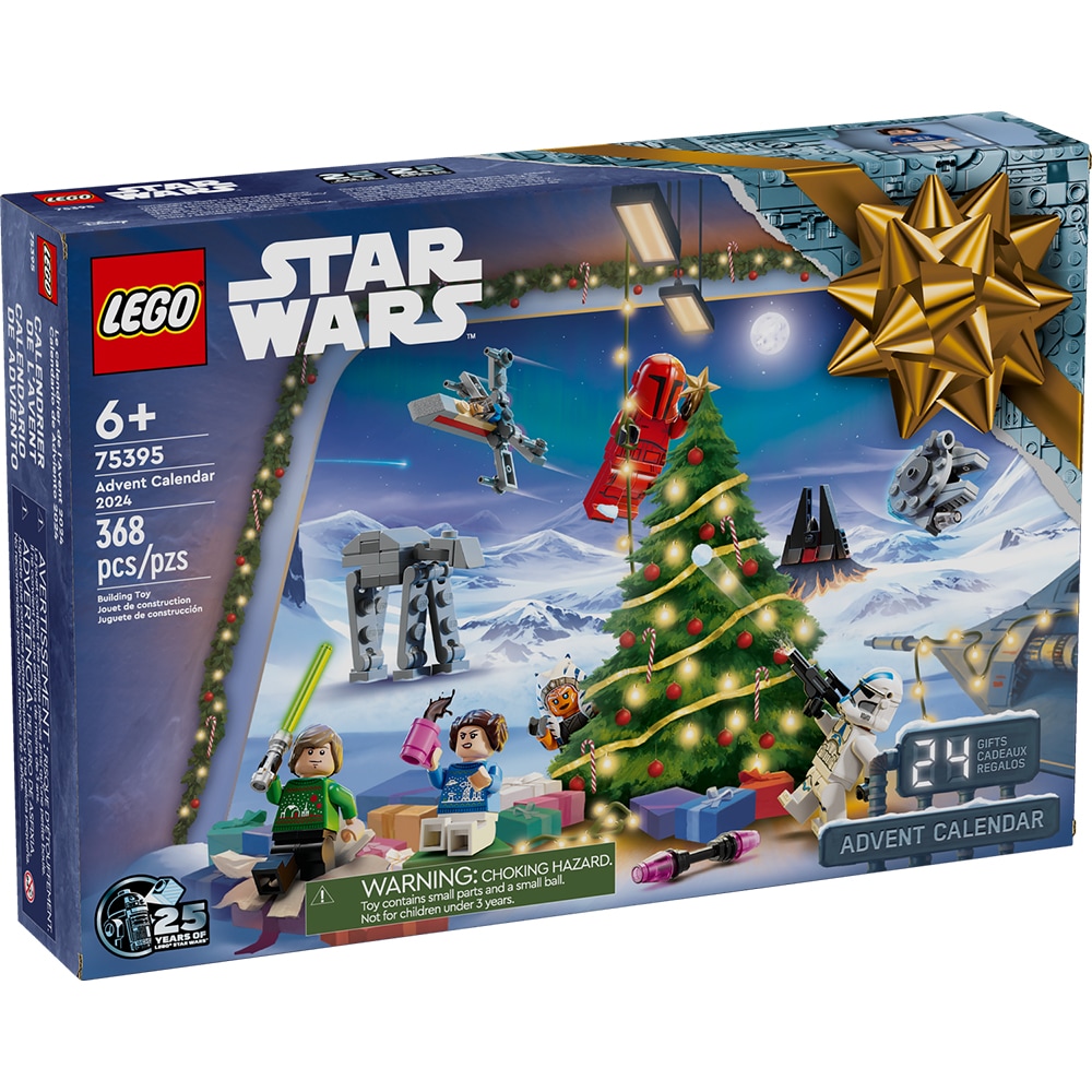 LEGO Star Wars 2024 Adventtikalenteri, jossa on 24 rakennettavaa avaruusseikkailua