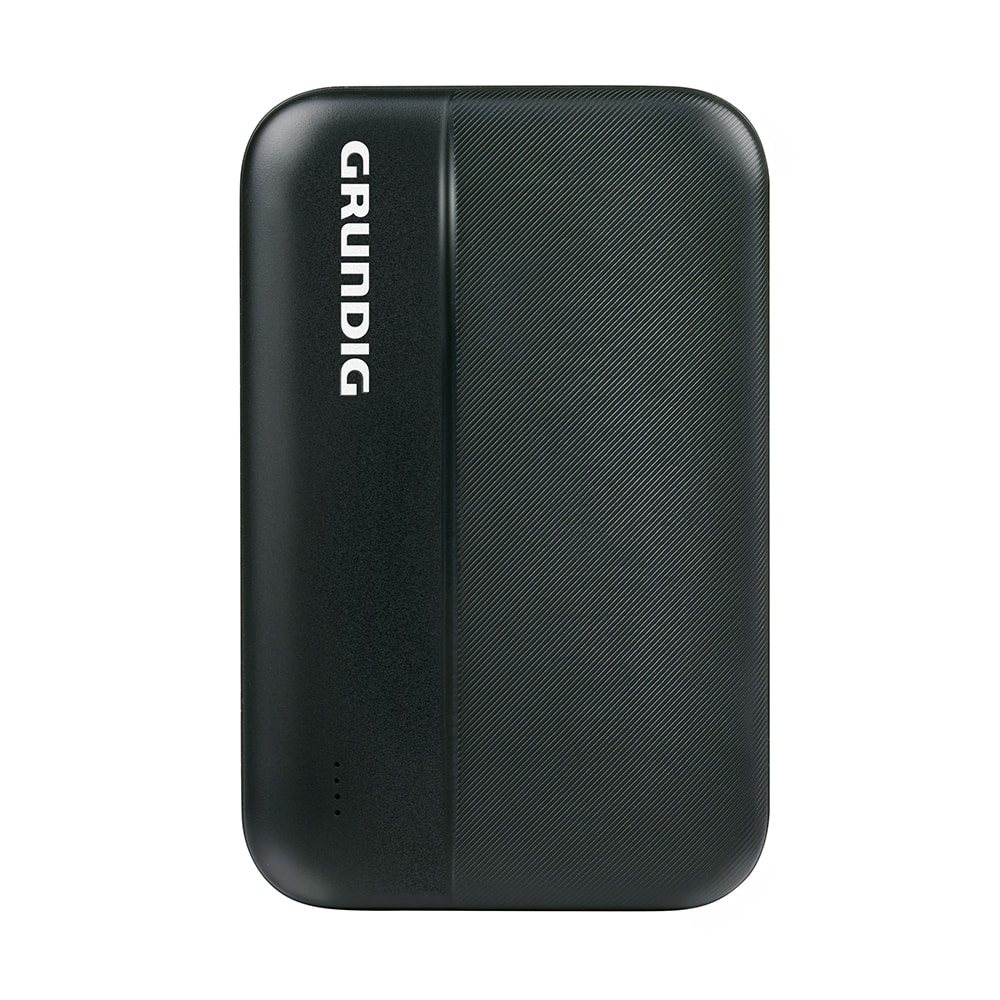 Grundig powerbank 5000mAh, jossa on kaksi USB-porttia