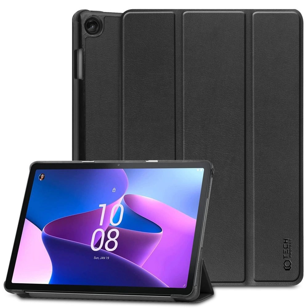 Tech-Protect kotelo jalustalla Lenovo Tab M10 (3. sukupolvi) 10.1" - musta