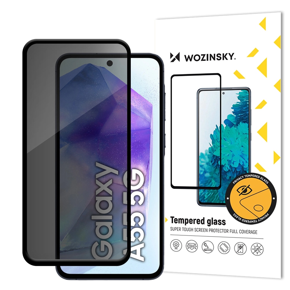 Wozinsky Yksityisyyden suojaus näytön suojakalvo Samsung Galaxy A55:lle