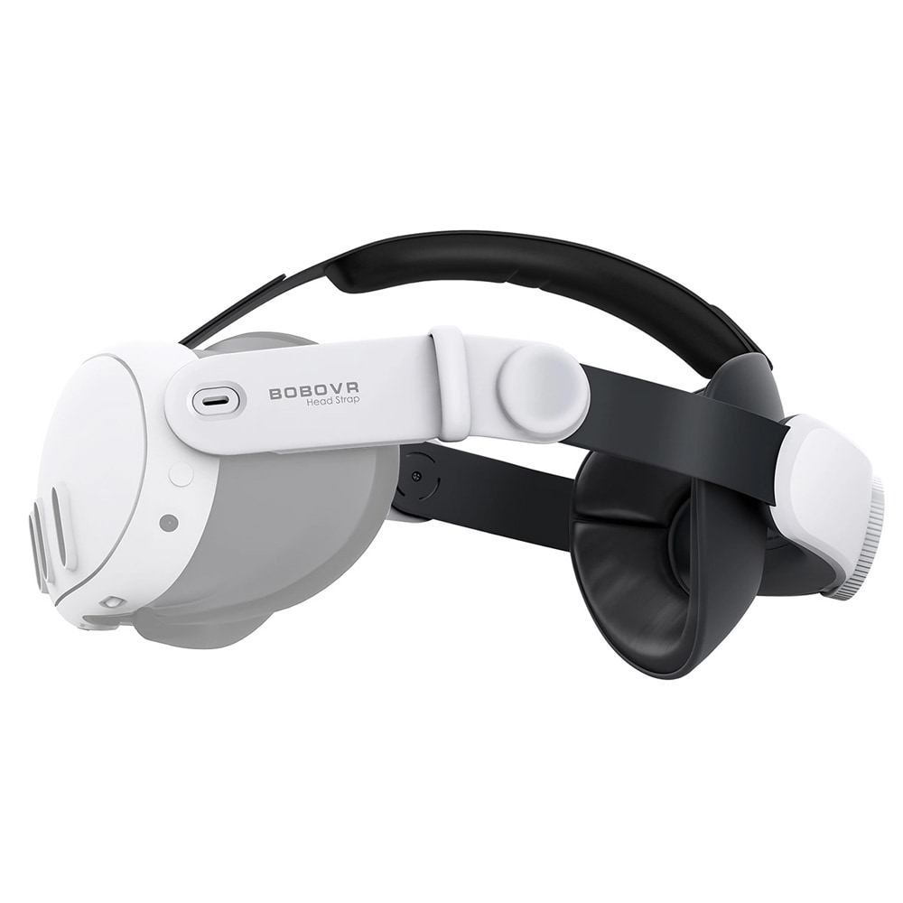 BoboVR M3 Mini Relief Strap for Meta Quest 3 VR - Valkoinen/Svart