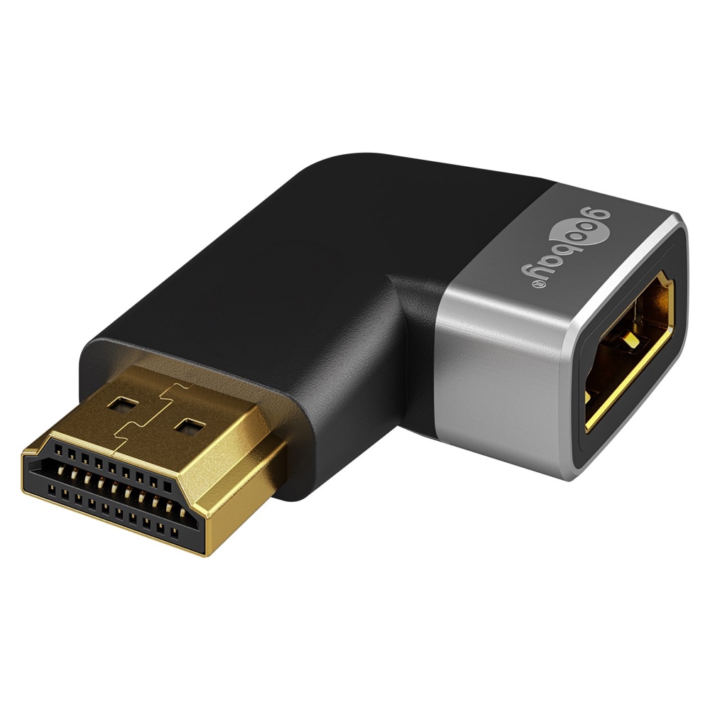 Goobay Kulmattu HDMI-sovitin 270° 8K 60Hz kullattu kullattu