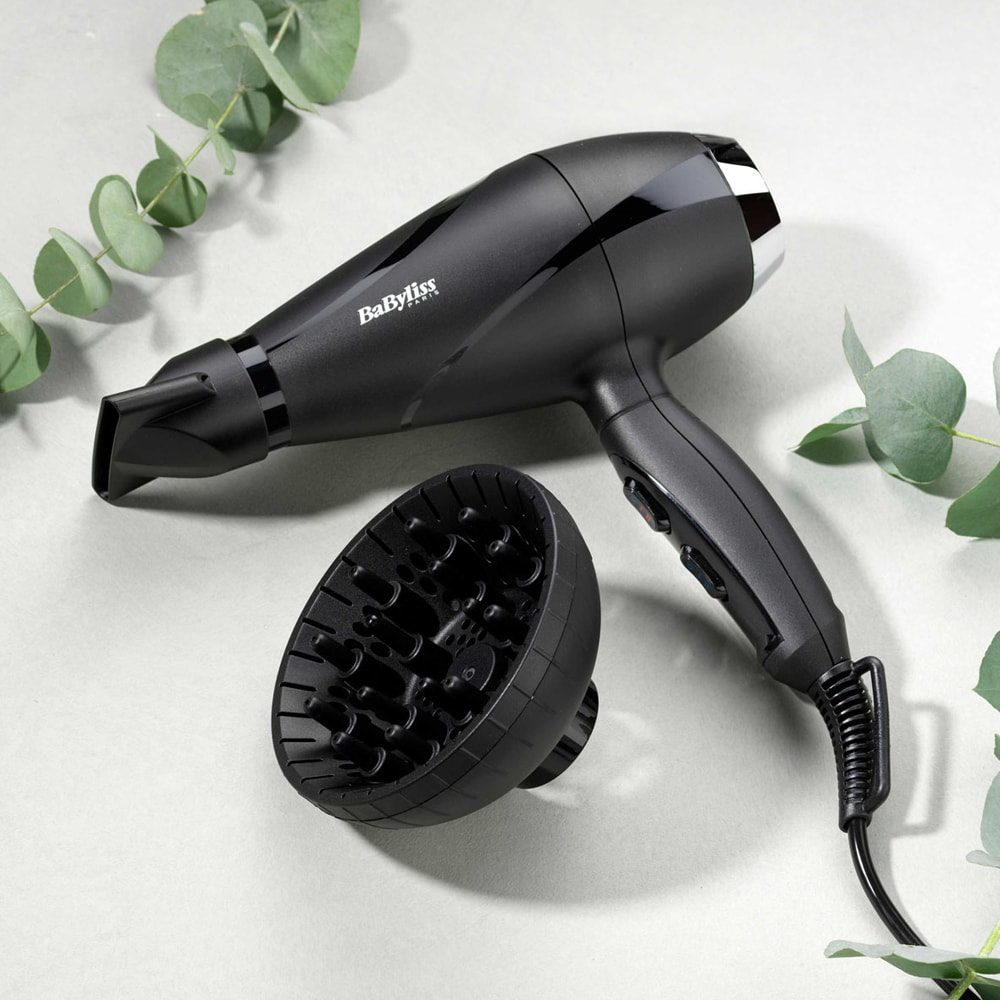 Babyliss Shine Pro 2200 -hiustenkuivaaja, jossa on ionisoiva vaikutus ja vaihtovirtamoottori