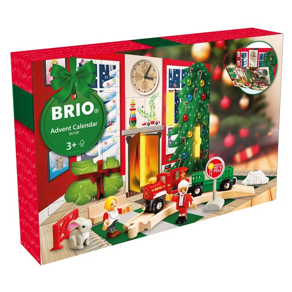 Brio adventtikalenteri 2024 junalla ja tarvikkeilla