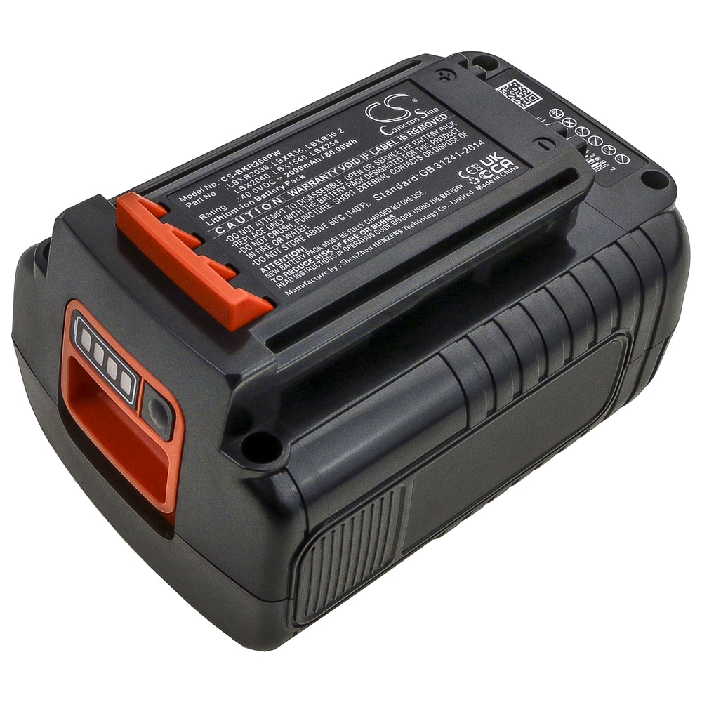 Akku LBX1540 Black + Decker 40V moottorisahoihin ja puutarhatyökaluihin