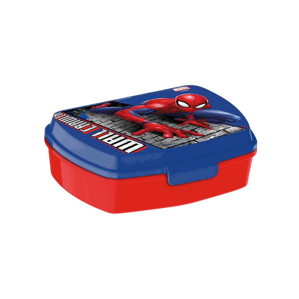 Spiderman lounaslaatikko kestävästä PVC-materiaalista