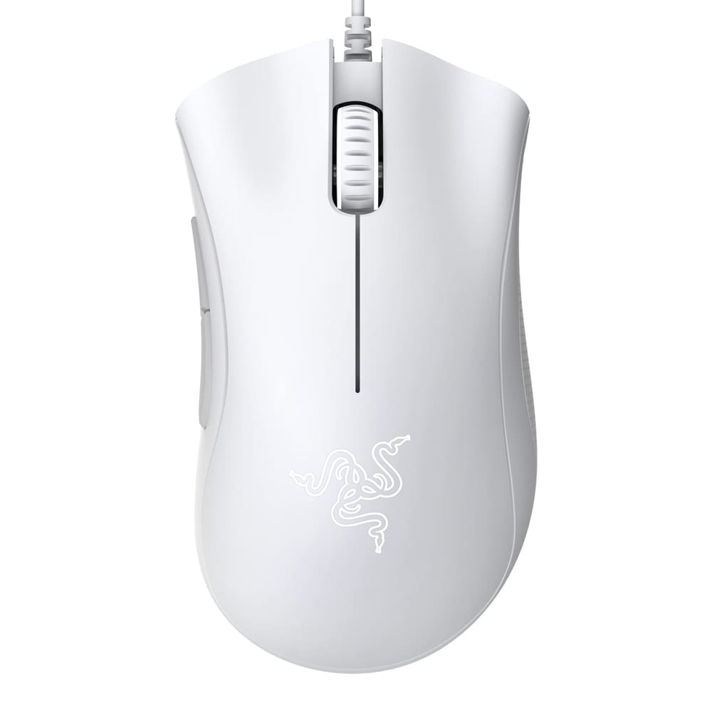 Razer DeathAdder Essential -pelihiiri, jossa on 6400 DPI ja ohjelmoitavat painikkeet - Valkoinen