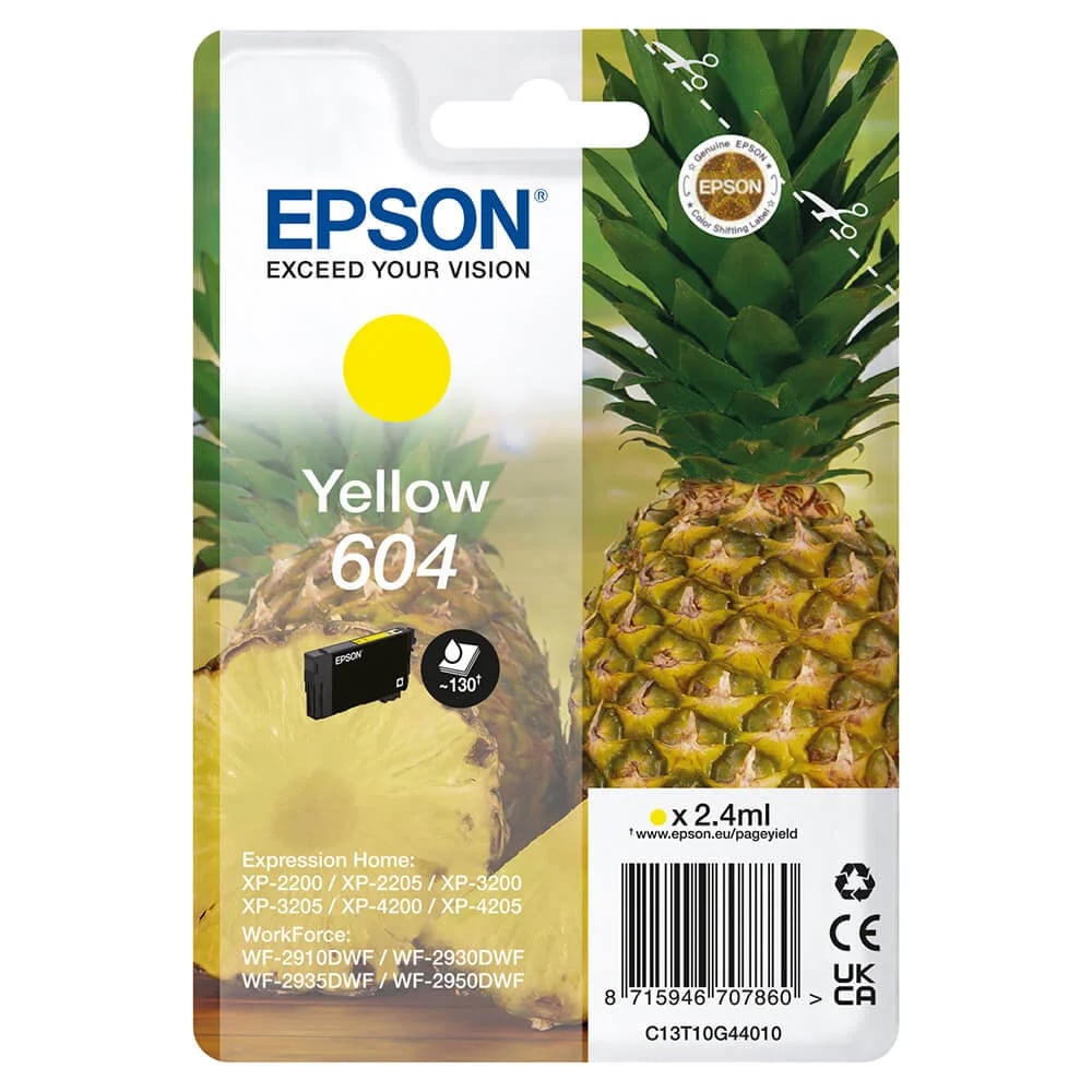 Epson 604 Mustekasetti C13T10G44010 - keltainen