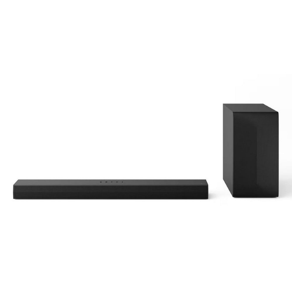 LG Sound Bar S60T - tehokas 3.1-äänijärjestelmä, jossa on langaton subwoofer ja AI-äänenparannustoiminto