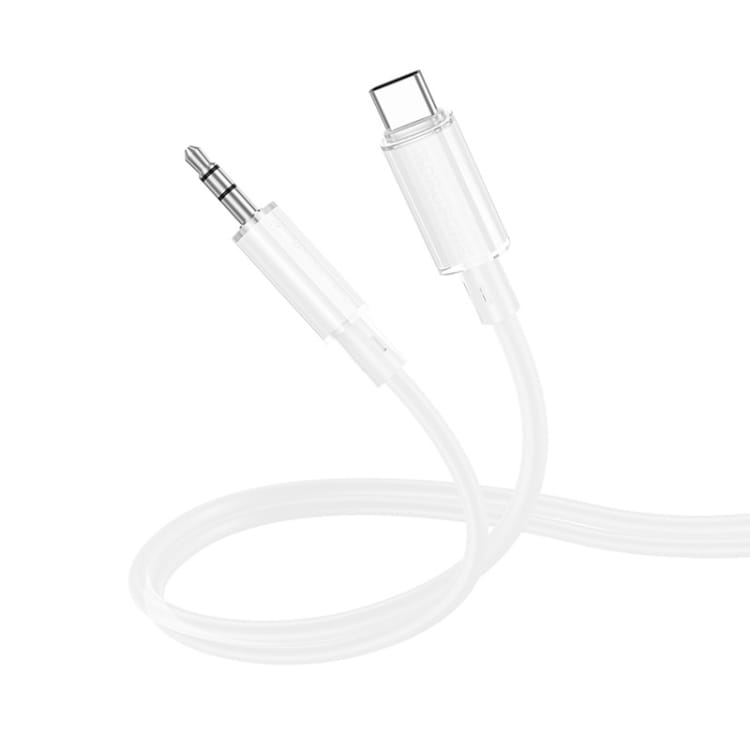 Borofone äänikaapeli USB-C 3.5mm 1m - Valkoinen