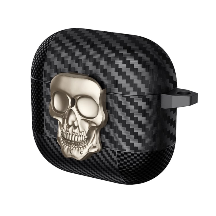 Silikonikotelo AirPods 4:lle - Skull Gold