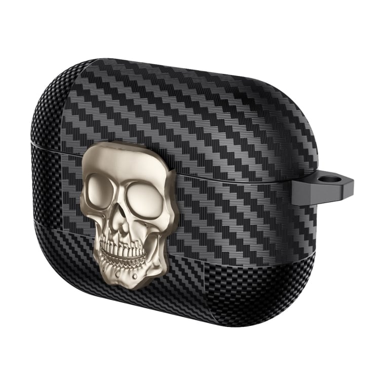 Silikonikotelo AirPods Pro:lle - Skull Gold