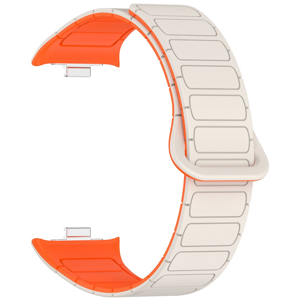 Silikoniranneke magnet Xiamoi Redmi Watch 4 / Watch Band 8 Pro / 9 Pro - Starlight / oranssi