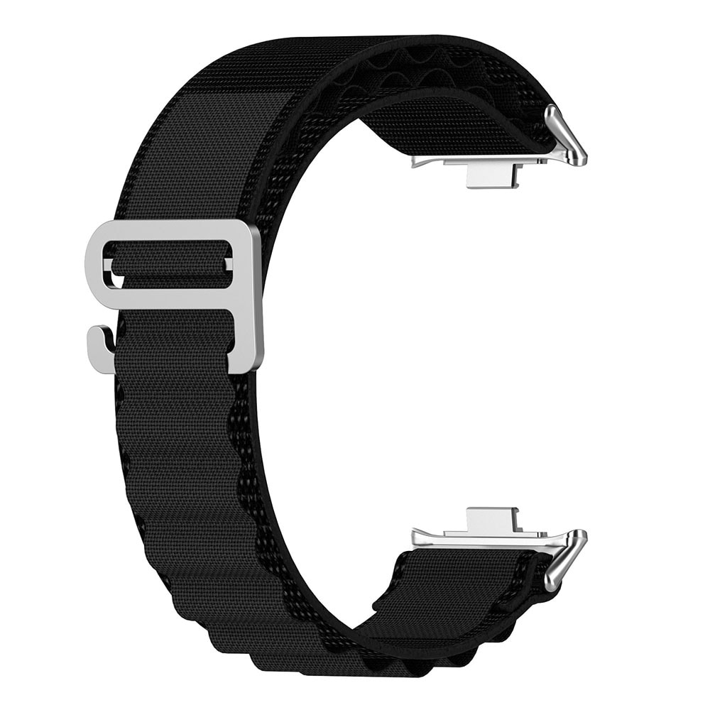 Nailonranneke Xiaomi Redmi Watch 4 / Watch Band 8 Pro / 9 Pro - Svartille