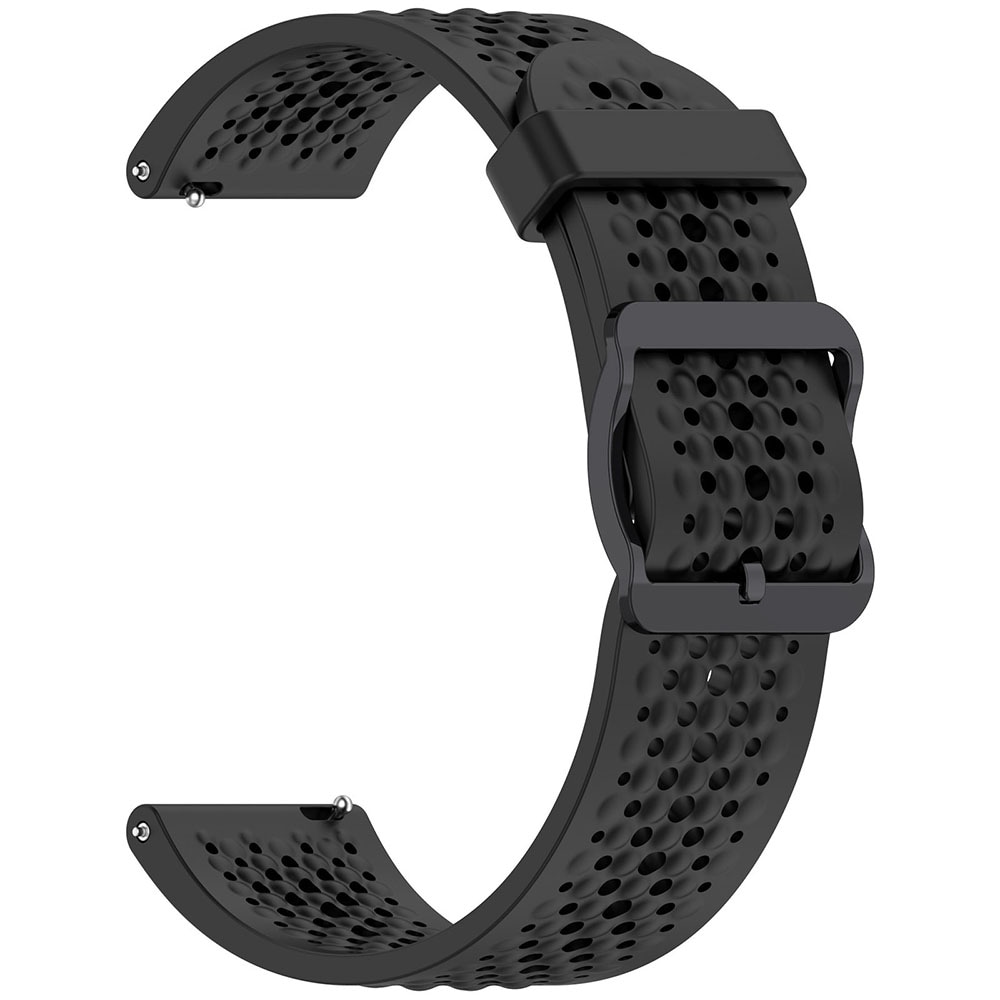 Silikoniranneke 22mm Xiaomi S4 Sportille - Svart